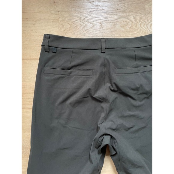 Lululemon Men Commission Pant Slim Warpstreme 32 x 28 Dark Olive Green Casual - Picture 10 of 12